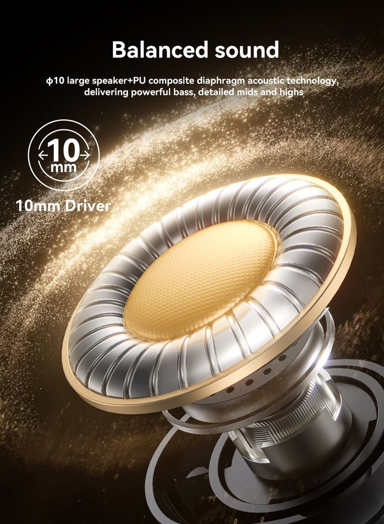 JOYROOM Jbuds True Wireless Earbuds with Digital Display, 10mm Bass Boost Drivers, Dual-Mic ENC for AI Clear Calls, 30H Playtime, 65ms Low Latency (Gaming Mode), Upgraded Bluetooth 5.4, IPX5 Water resistant – Certified & Heat Resistant Space Black - Image 3