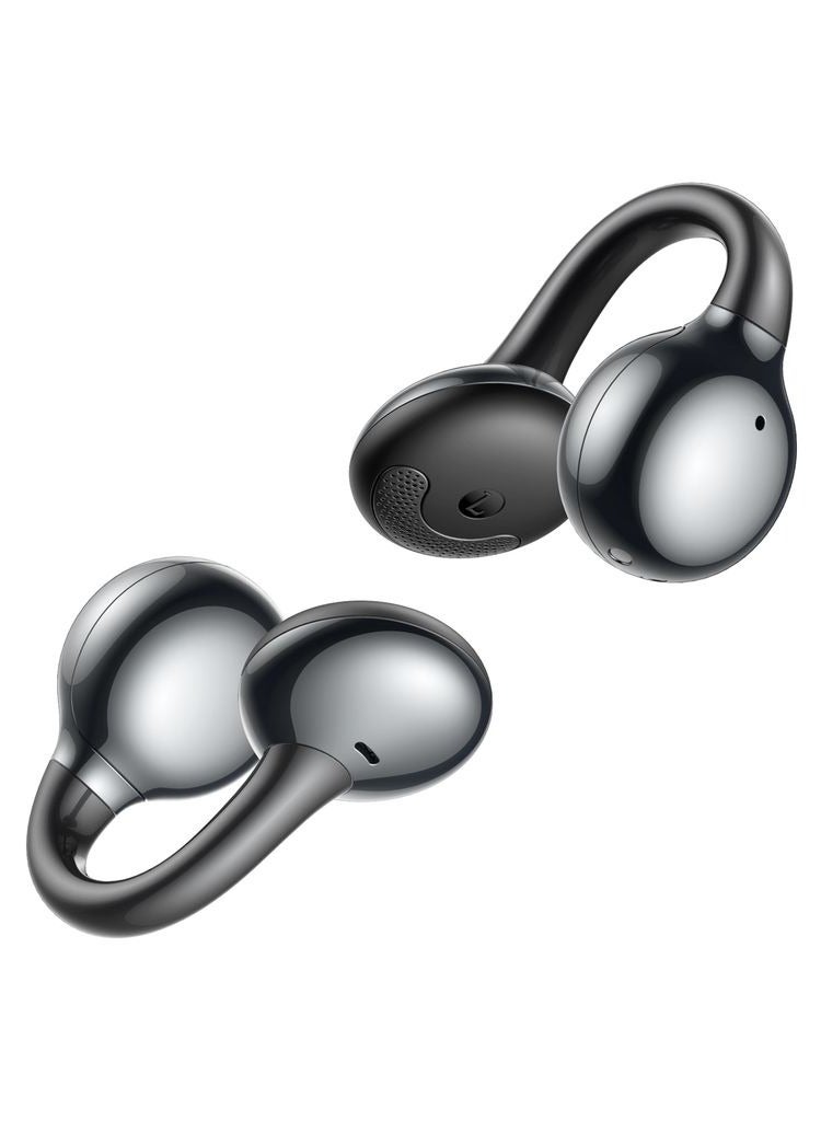 Openfree OE3 Open-Ear Wireless Earbuds with Bass Boost, Ai-Enchanced Clear Calls, 13mm Dynamic Drivers, Dual Device Connection, All-Day Comfort Fit, Smart Touch Control, Upgraded Bluetooth 5.4, 25H Playtime - Customization via App Dark Grey - view 2