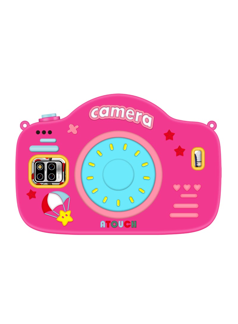 ATOUCH KC65 7-inch Kids Tablet – 5G Wi-Fi 8GB RAM 256GB ROM IPS Touch Screen Dual Sim Network Silicone Case with Popup Stand & Handbag Pink  - Image 2
