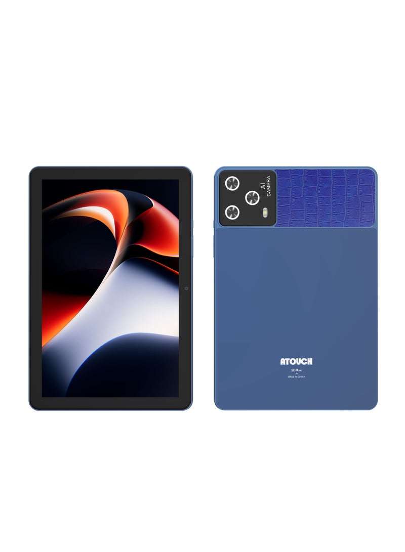 ATOUCH SE Max Lite 10.1 inch Tablet with Keyboard and Bluetooth Mini-Microphone 16GB RAM 512GB ROM Octa-Core Android 14 PUBG Game Tablet Dual SIM WiFi IPS Touchscreen Case Mouse GPS Blue  - Image 2