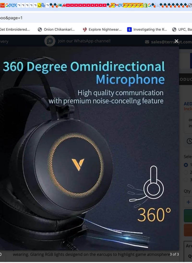 Rapoo VH160 Virtual 7.1 Channels Gaming Headset RPO-GH-VH160-BLK - Image 5