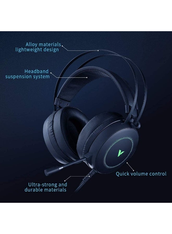 Rapoo VH160 Virtual 7.1 Channels Gaming Headset RPO-GH-VH160-BLK - Image 3