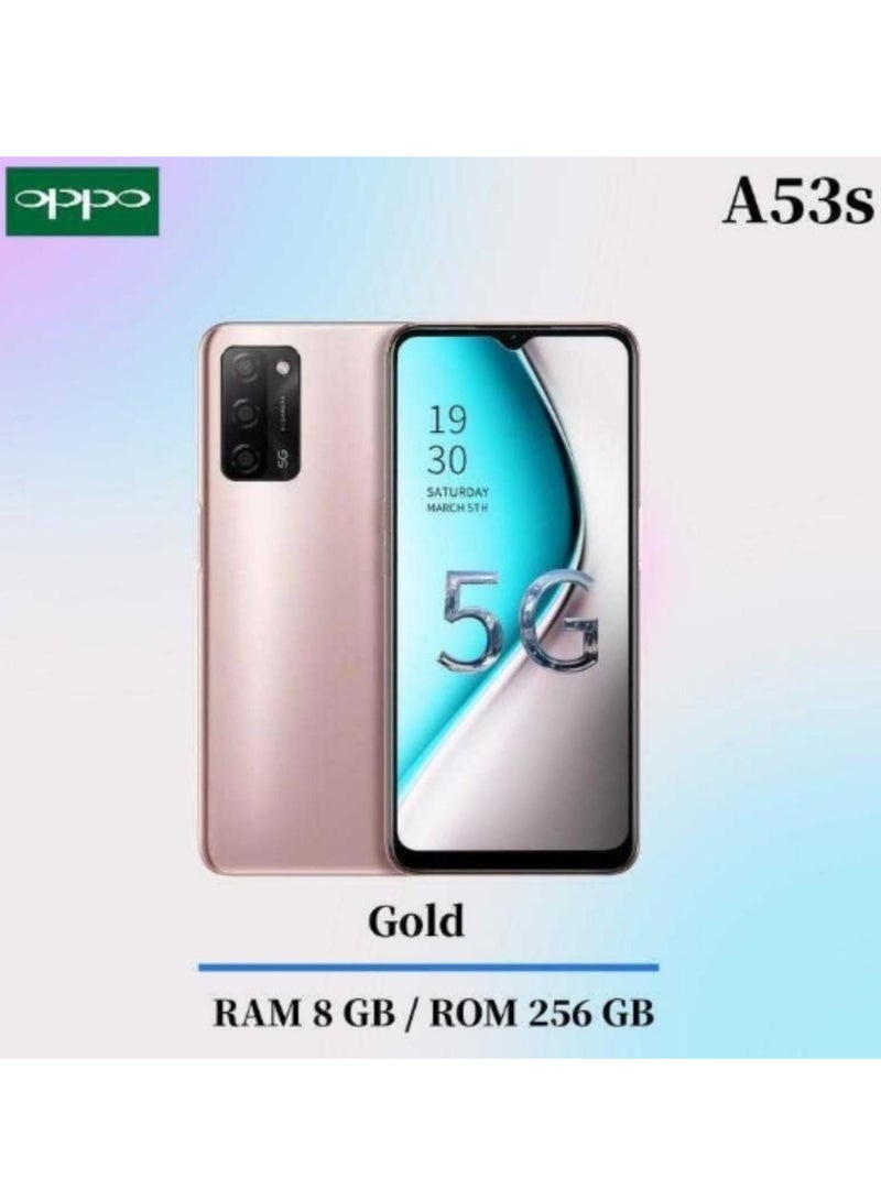 أوبو A53S ثنائي الشريحة ذهبى 8 جيجابايت رام 256 جيجابايت 5G - Image 1