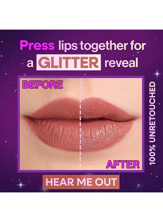Wet N Wild Mega Glitter Shimmer Liquid Lipstick - Hear Me Out - Image 4