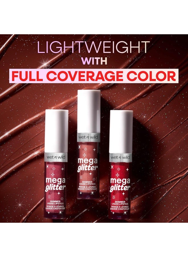 Wet N Wild Mega Glitter Shimmer Liquid Lipstick - New Soulmate  - Image 5