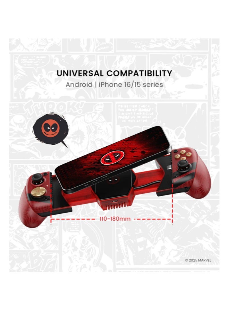 X3 Pro DeadPool Edition Mobile Gaming Controller Android IOS TYPE-C