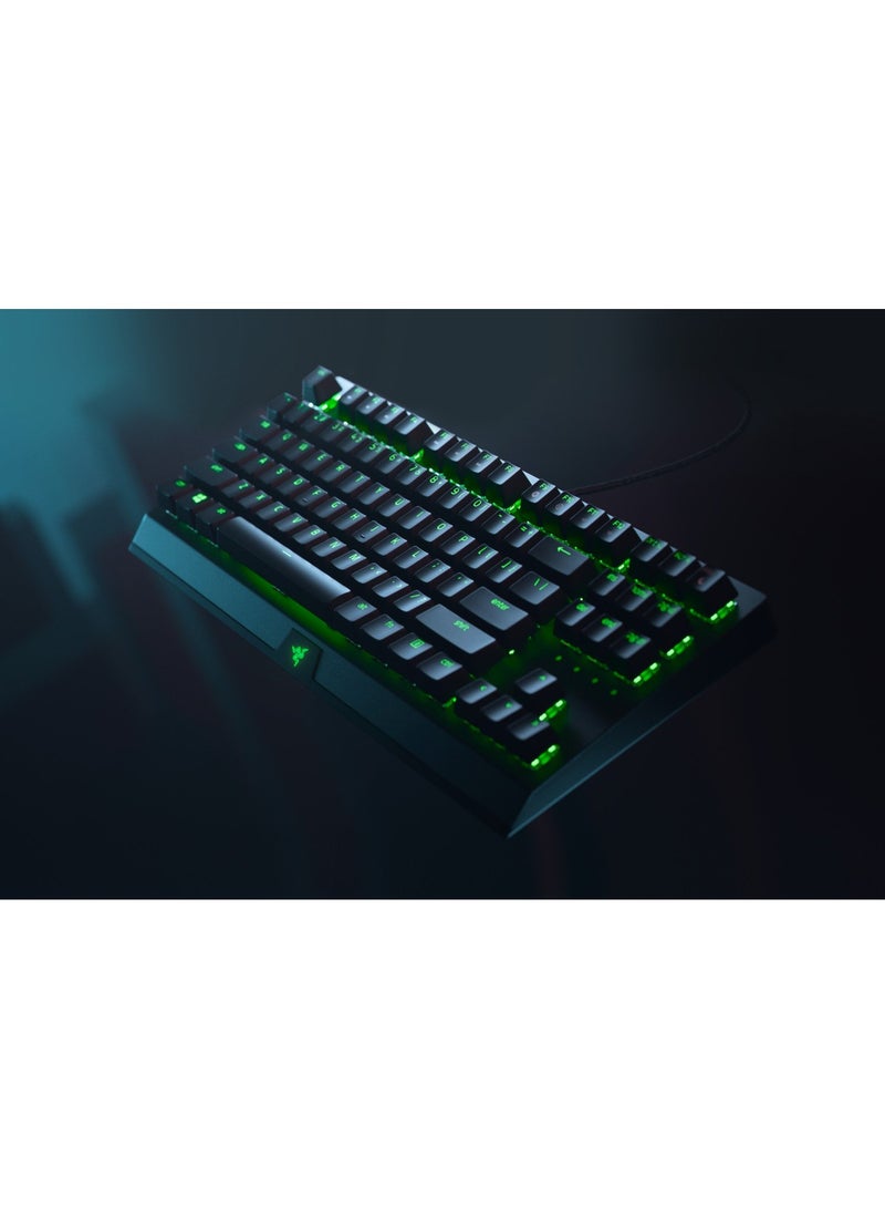 BlackWidow V3 Tenkeyless Mechanical Gaming Keyboard – TKL, Razer Green Switches, Chroma RGB, Aluminum Frame, USB Wired, N-Key Rollover, 80M Keystrokes, RZ03-03490200-R3U1 Multicolor