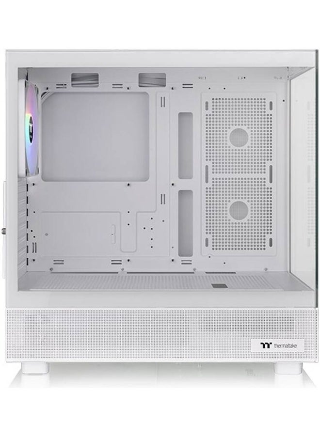 Thermaltake View 270 TG ARGB M-ATX PC Case, Tempered Glass Front and Left Panels, Supports up to 360mm Radiator, 1* CT140 ARGB Preinstalled Fan, USB Type-C x 1, USB 3.0 x 2, Snow | CA-1Y7-00M6WN-03  - Image 4