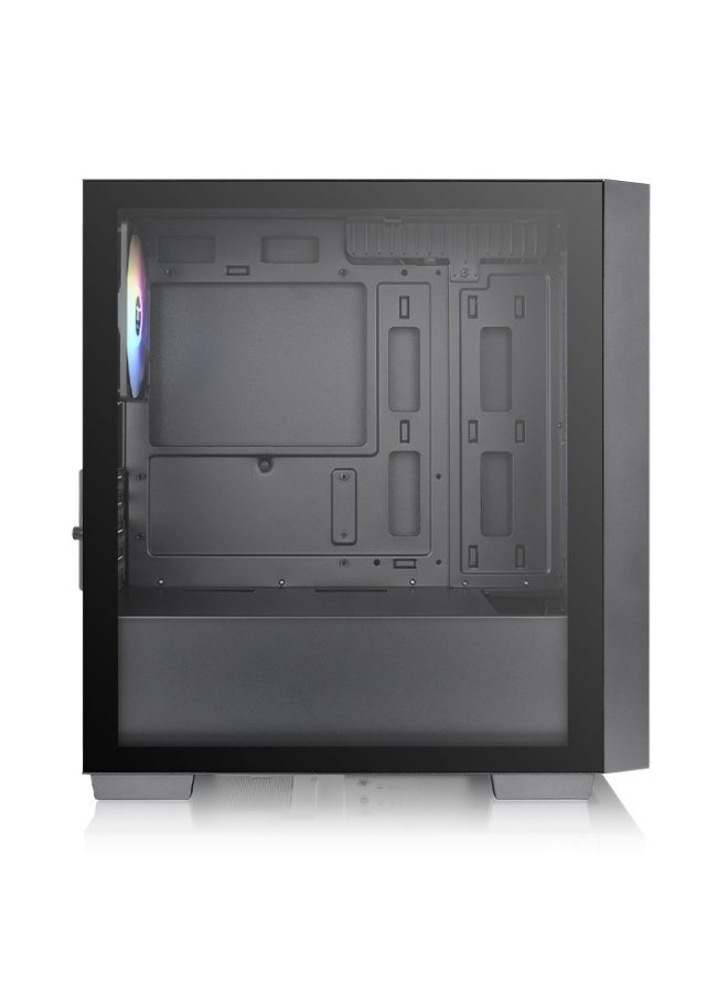 Thermaltake Versa H16 TG ARGB Micro Tower Chassis, Compact Micro ATX & Mini ITX Case with 3x 120mm ARGB Fans, Tempered Glass Side Panel, Mesh Front Panel, Multiple Drive Bays, USB 3.0 & Audio I/O, Black | CA-1Y8-00S1WN-02  - Image 3