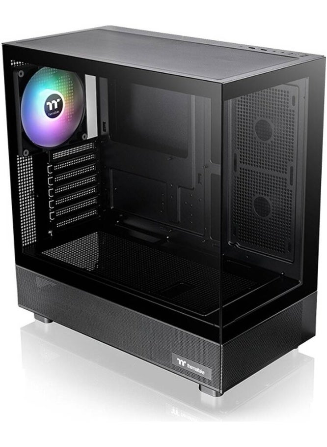 Thermaltake View 270 TG ARGB M-ATX PC Case, Tempered Glass Front and Left Panels, Supports up to 360mm Radiator, 1* CT140 ARGB Preinstalled Fan, USB Type-C x 1, USB 3.0 x 2, Black | CA-1Y7-00M1WN-03  - Image 1