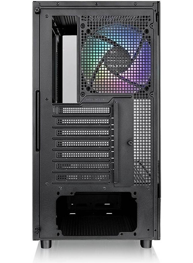 Thermaltake View 270 TG ARGB M-ATX PC Case, Tempered Glass Front and Left Panels, Supports up to 360mm Radiator, 1* CT140 ARGB Preinstalled Fan, USB Type-C x 1, USB 3.0 x 2, Black | CA-1Y7-00M1WN-03  - Image 4