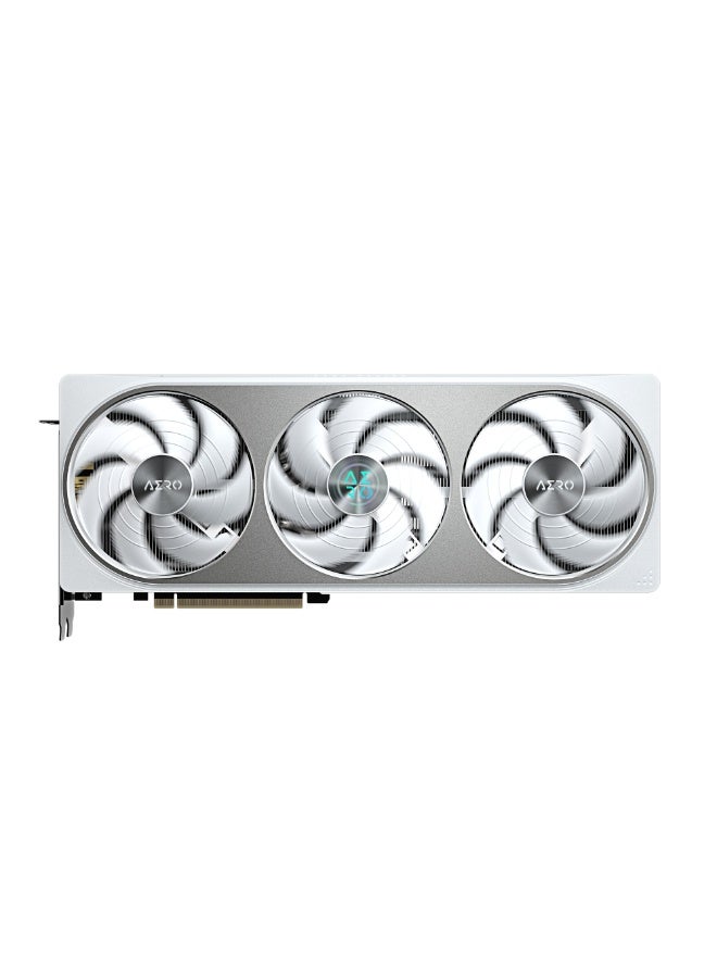 GIGABYTE GeForce RTX 5070 AERO OC 12G Graphics Card, 12GB GDDR7 192-bit, PCIe 5.0, Triple Fan WINDFORCE Cooling, DLSS 4, Ray Tracing, RGB, White, 3x DP 2.1 + HDMI 2.1, 2625MHz Boost, Dual BIOS | GV-N5070AERO OC-12GD  - Image 4