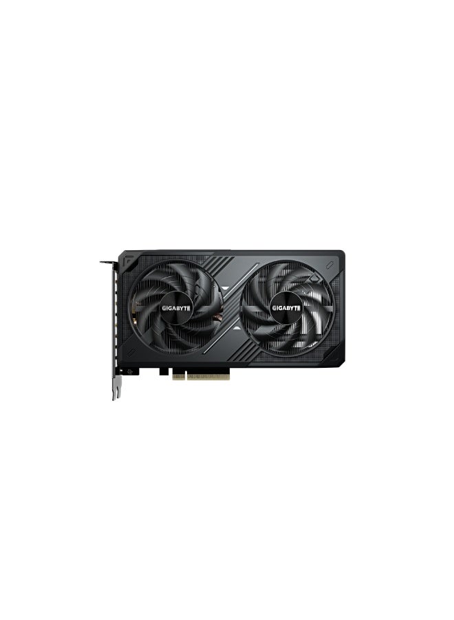 GeForce RTX 5060 WINDFORCE 8G Graphics Card, 8GB GDDR7, 128-Bit, 28Gbps, PCIe 4.0, Dual Fan Cooling, 3x DisplayPort 2.1, 1x HDMI 2.1, 2497MHz Boost Clock, Ray Tracing, DLSS 4, Compact Dual-Slot GPU | GV-N5060WF2-8GD