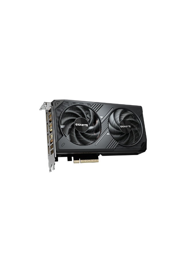 GeForce RTX 5060 WINDFORCE 8G Graphics Card, 8GB GDDR7, 128-Bit, 28Gbps, PCIe 4.0, Dual Fan Cooling, 3x DisplayPort 2.1, 1x HDMI 2.1, 2497MHz Boost Clock, Ray Tracing, DLSS 4, Compact Dual-Slot GPU | GV-N5060WF2-8GD