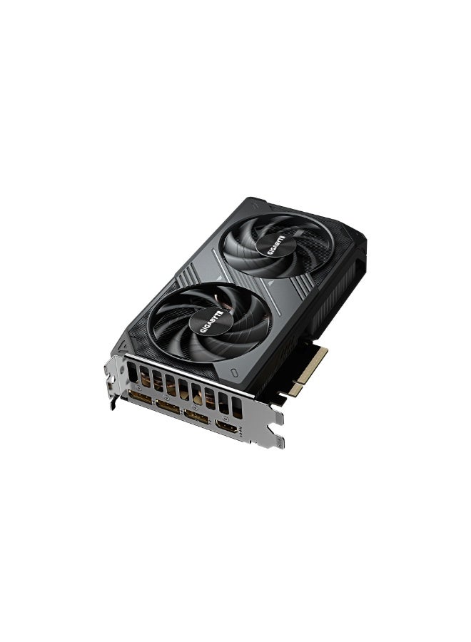 GeForce RTX 5060 WINDFORCE 8G Graphics Card, 8GB GDDR7, 128-Bit, 28Gbps, PCIe 4.0, Dual Fan Cooling, 3x DisplayPort 2.1, 1x HDMI 2.1, 2497MHz Boost Clock, Ray Tracing, DLSS 4, Compact Dual-Slot GPU | GV-N5060WF2-8GD