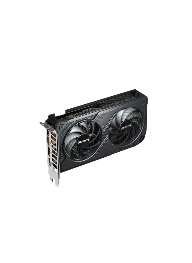 GeForce RTX 5060 WINDFORCE 8G Graphics Card, 8GB GDDR7, 128-Bit, 28Gbps, PCIe 4.0, Dual Fan Cooling, 3x DisplayPort 2.1, 1x HDMI 2.1, 2497MHz Boost Clock, Ray Tracing, DLSS 4, Compact Dual-Slot GPU | GV-N5060WF2-8GD