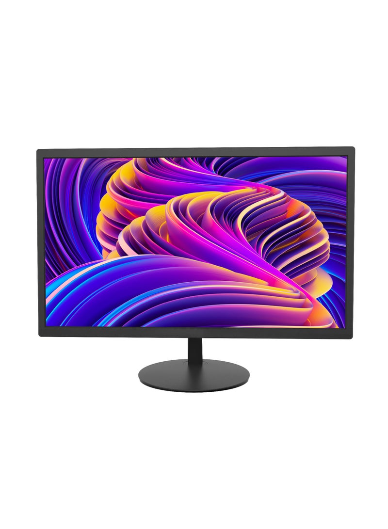 HIKVISION 18.5 inch HD Borderless Monitor, HDMI/VGA, 75Hz, 14ms, 178掳 View, VESA Mount, 24/7 Use, Low Blue Light, E-LED Backlight, 16.7M Colors, Ideal for CCTV, Office, or General Use | DS-D5019S0-1P0 black  - Image 1