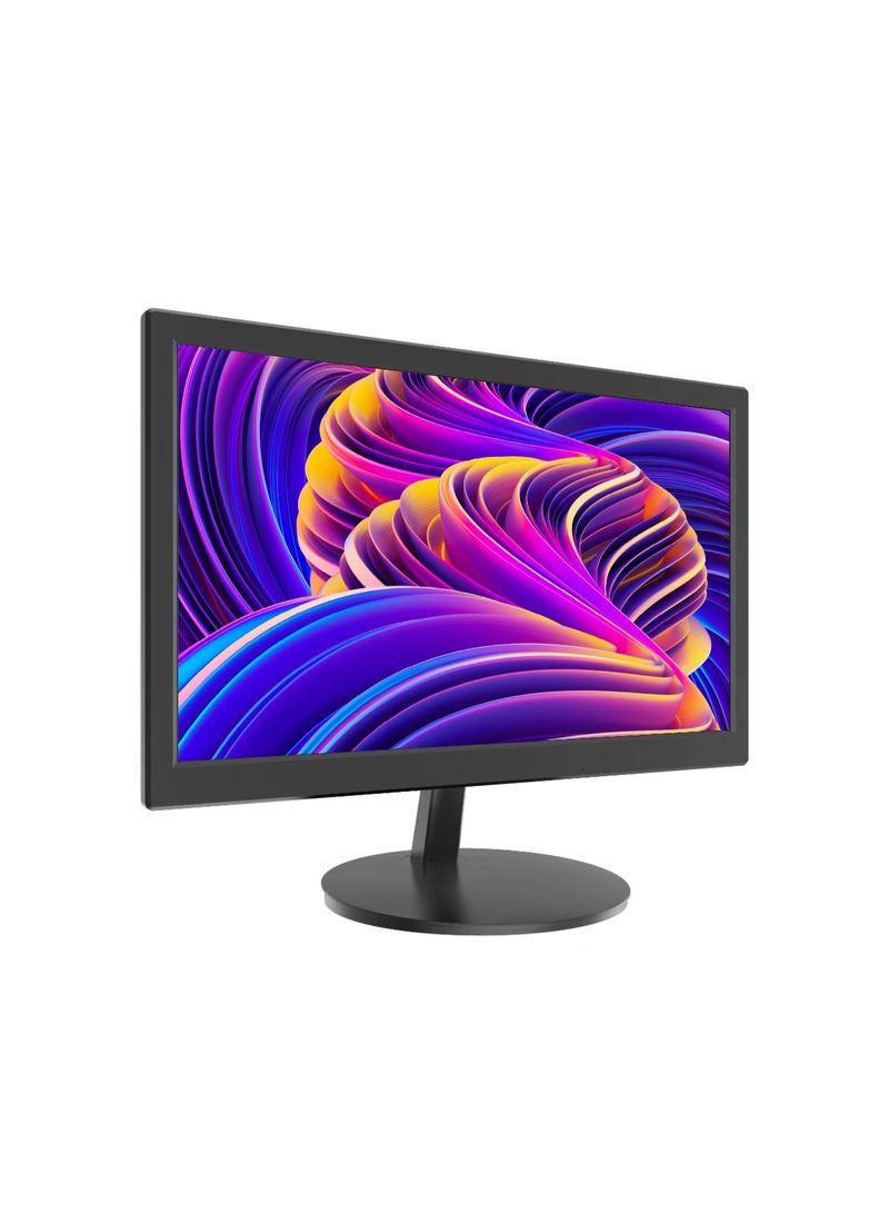 HIKVISION 18.5 inch HD Borderless Monitor, HDMI/VGA, 75Hz, 14ms, 178掳 View, VESA Mount, 24/7 Use, Low Blue Light, E-LED Backlight, 16.7M Colors, Ideal for CCTV, Office, or General Use | DS-D5019S0-1P0 black  - Image 2