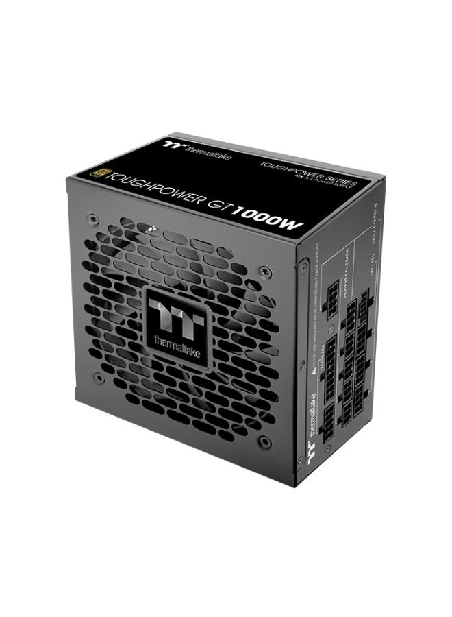 Thermaltake Toughpower GT 1000W Power Supply, ATX 3.1, PCIe 5.1 Ready, 80 PLUS Gold, Fully Modular, Native 12VHPWR Cable (600W), Single +12V Rail (70.8A), 120mm Hydraulic Bearing Fan, Smart Zero Fan, DC-to-DC Design, Active PFC, Black | PS-TPT-1000FNFAGK-3  - Image 3