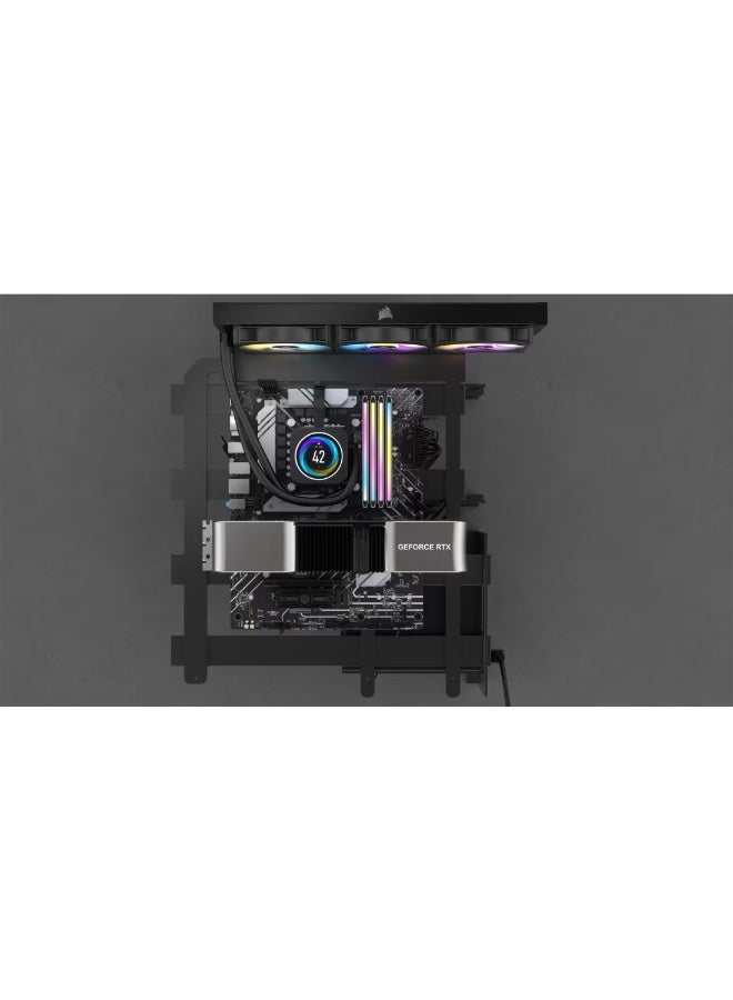 Dominator Titanium RGB DDR5 96GB (2x48GB) 6400MHz CL32 Desktop Memory Kit, Intel XMP Certified, White Heatsink, 11-Zone Dynamic RGB Lighting, DHX Dual-Path Heat Dissipation, Overclocking Ready | CMP96GX5M2B6400C32W White
