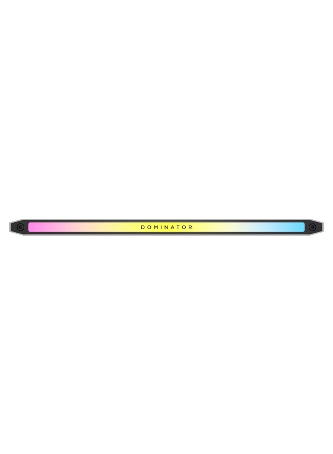 Dominator Titanium RGB DDR5 96GB (2x48GB) 6400MHz CL32 Desktop Memory Kit, Intel XMP Certified, White Heatsink, 11-Zone Dynamic RGB Lighting, DHX Dual-Path Heat Dissipation, Overclocking Ready | CMP96GX5M2B6400C32W White