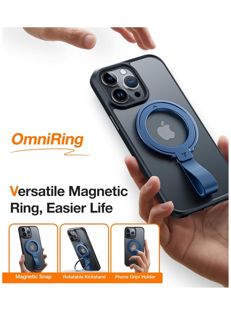 TORRAS 2024 Upgrade Magnetic Phone Grip Holder Kickstand, Compatible with PopSockets MagSafe Ring Removable, for iPhone 15,14, 13, 12 11 Pro/Max/Plus/Mini,Samsung Galaxy, Google (Blue), Ostand Ring Blue - Image 4