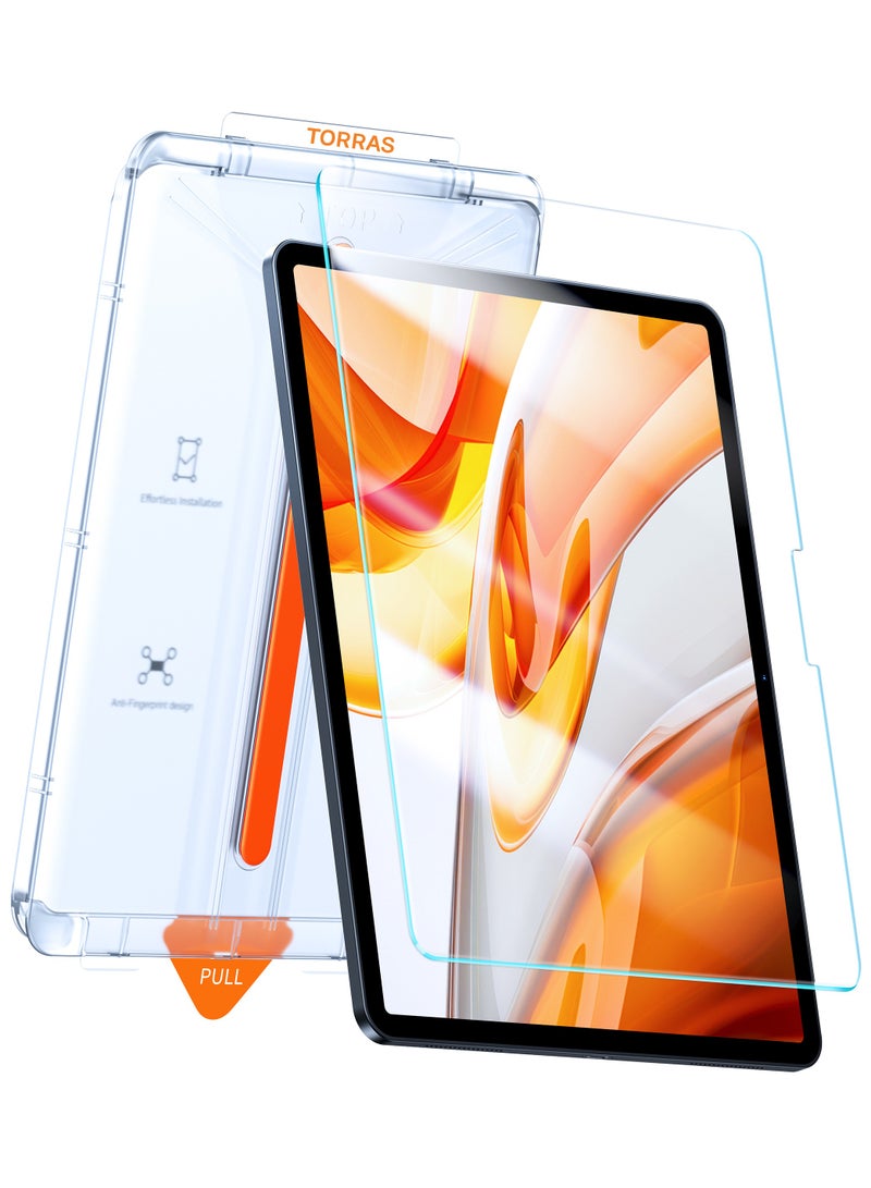 TORRAS iPad Pro 11 Inch Screen Protector M4 2024, Mil-Grade Shatterproof [TOP 9H+ Tempered Glass＆ One-Pull Installation] Anti-Scratch, Bubble Free, Apple Pencil Compatible, HD Clarity 11"inch Clear - Image 1