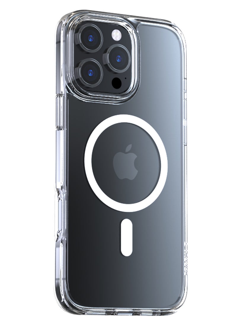 TORRAS Magnetic Shockproof for iPhone 16 Pro Max Case, [Compatible with MagSafe][Mil-Grade Drop Tested] Translucent Slim Protective Case for iPhone 16 Pro Max Anti-Fingerprint Anti-Scratch, Clear Clear - Image 2