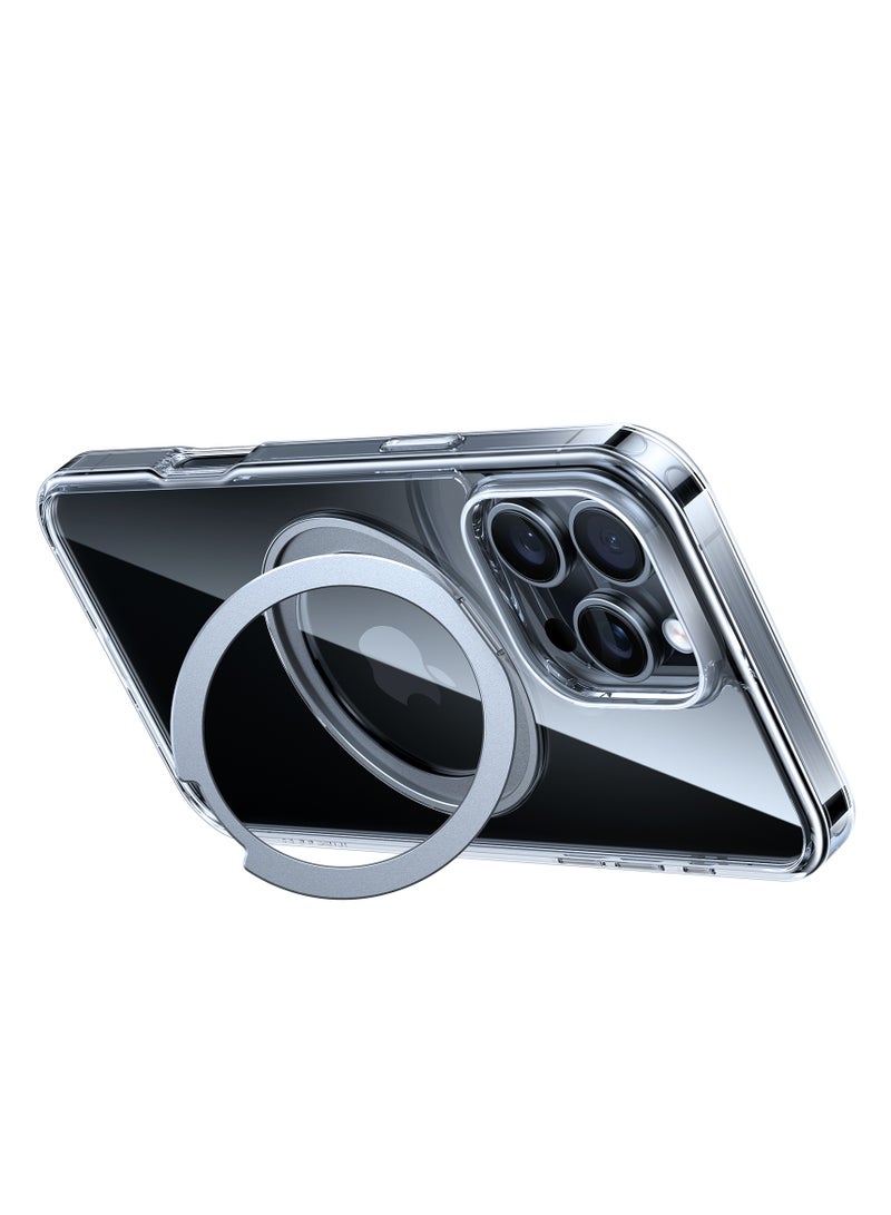 TORRAS Upgraded 360°Rotatable Magnetic Ring for iPhone 16 Pro Max Case, Fit for MagSafe with Stand & Ring Holder, 16FT Mil-Grade Shockproof Translucent for iPhone 16 Pro Max Phone Case Ostand, Clear Clear - Image 3