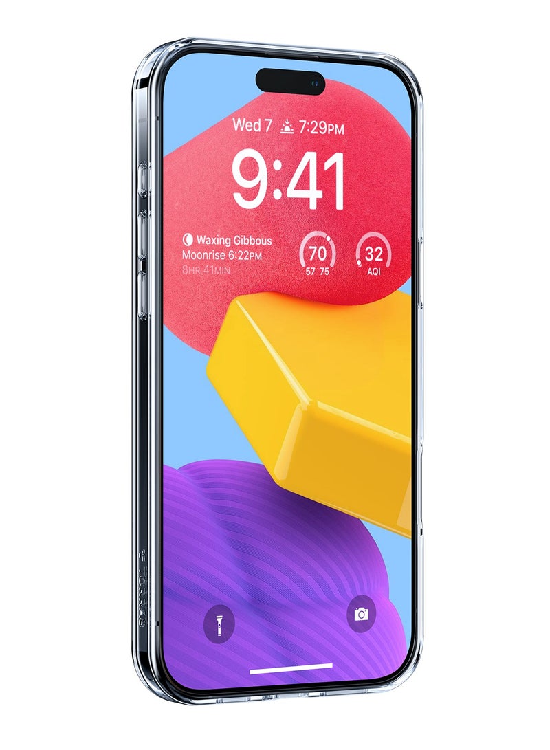 TORRAS Upgraded 360°Rotatable Magnetic Ring for iPhone 16 Pro Max Case, Fit for MagSafe with Stand & Ring Holder, 16FT Mil-Grade Shockproof Translucent for iPhone 16 Pro Max Phone Case Ostand, Clear Clear - Image 1