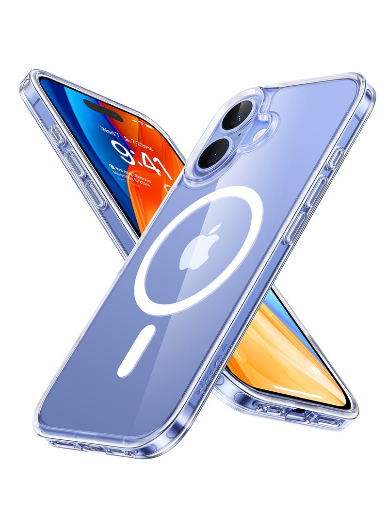 TORRAS Stronger Magnetic Shockproof for iPhone 16 Case, Fit for MagSafe, Never Yellow, 4X Mil-Grade Drop Protection, Protective Hard Back Plastic Slim Phone Case for iPhone 16 6.1 inches, Clear Clear - Image 2