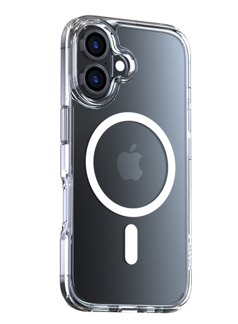 TORRAS Stronger Magnetic Shockproof for iPhone 16 Case, Fit for MagSafe, Never Yellow, 4X Mil-Grade Drop Protection, Protective Hard Back Plastic Slim Phone Case for iPhone 16 6.1 inches, Clear Clear - Image 3