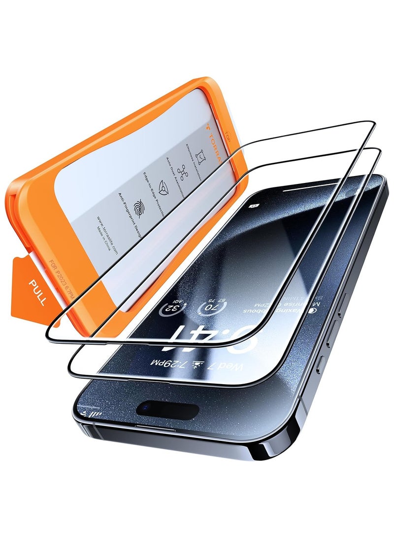 TORRAS Install Master Series (X00FX1013) Tempered Glass For iPhone 14 Pro Black Clear - Image 1