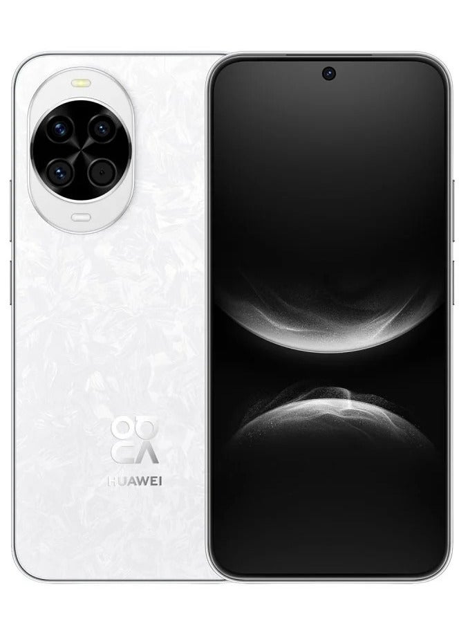 HUAWEI 14 5G AI Smartphone (12GB RAM, 512GB Storage) – White |1/1.56 Triple Primary Camera |ProKirin 8010 Eye Protection Screen, Video  4K, 1080p, gyro-EIS  HDR Vivid | 50MP super-sensitive shooter (F1.9 aperture, RYYB color filter array|Chinese Spec | 6.7 -inch OLED screen with a 120Hz refresh rate, FHD+ (2412 x 1084) pixels resolution |an 8MP ultrawide angle macro lens (F2.2 aperture)| 5500 mAh Battery |100W SuperFast charger  - Image 1