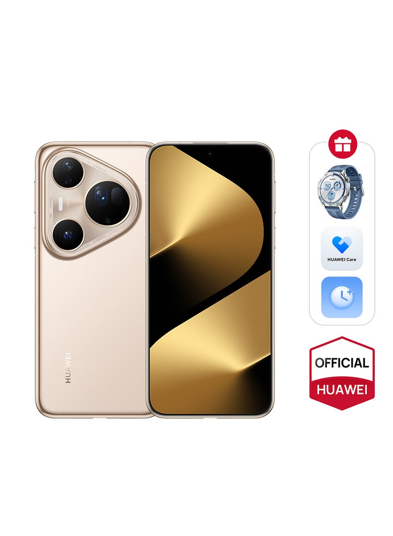 هواوي Pura 80 Ultra Dual SIM Smartphone Prestige Gold 16GB RAM 512GB - Middle East Version with Free HUAWEI WATCH GT 5 + HUAWEI Care + Extra 6 Months Warranty  - Image 1