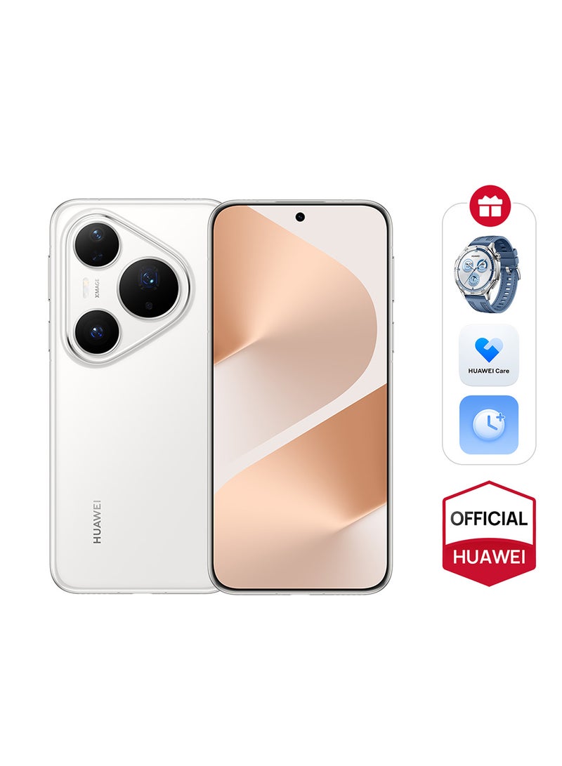 HUAWEI Pura 80 Pro Dual SIM Smartphone White 12GB RAM 512GB - Middle East Version with Free HUAWEI WATCH GT 5 + HUAWEI Care + Extra 6 Months Warranty  - Image 1