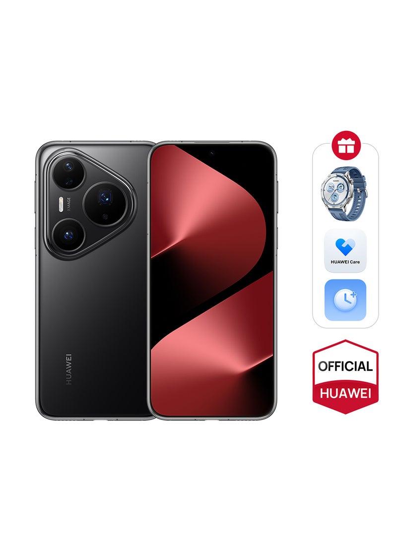 هواوي Pura 80 Pro Dual SIM Smartphone Glazed Black 12GB RAM 512GB - Middle East Version with Free HUAWEI WATCH GT 5 + HUAWEI Care + Extra 6 Months Warranty  - Image 1