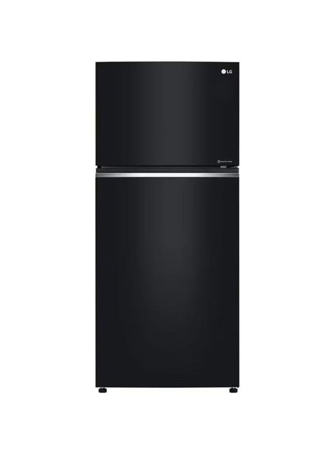 LG 547L Gross & 509L Net capacity Double Door Top Mount Refrigerator with Smart Inverter Compressor, DoorCooling, Fresh 0 Zone, Multi Air Flow, Smart Diagnosis LTC752SGGM Black Glass - Image 1