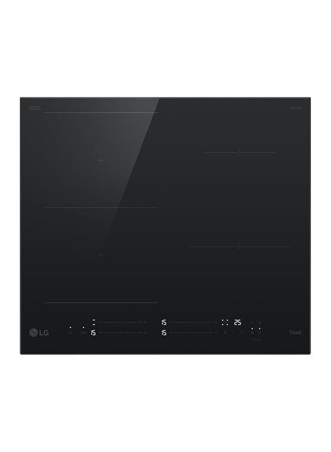 إل جي 4 Burner Built-In Induction Cooker 60cm with 15 Step Power Level, Power Management System, Cook Timer, Safety Child Lock CBIZ2435B Black  - Image 1