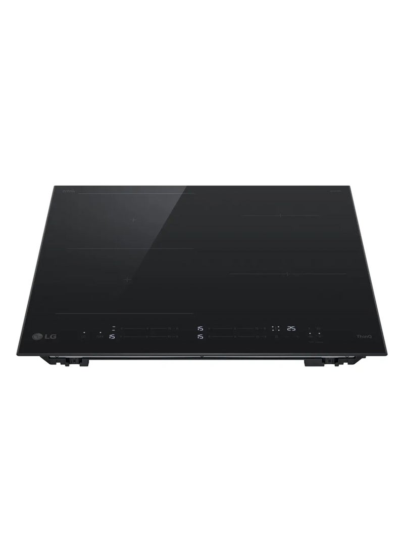 إل جي 4 Burner Built-In Induction Cooker 60cm with 15 Step Power Level, Power Management System, Cook Timer, Safety Child Lock CBIZ2435B Black  - Image 2