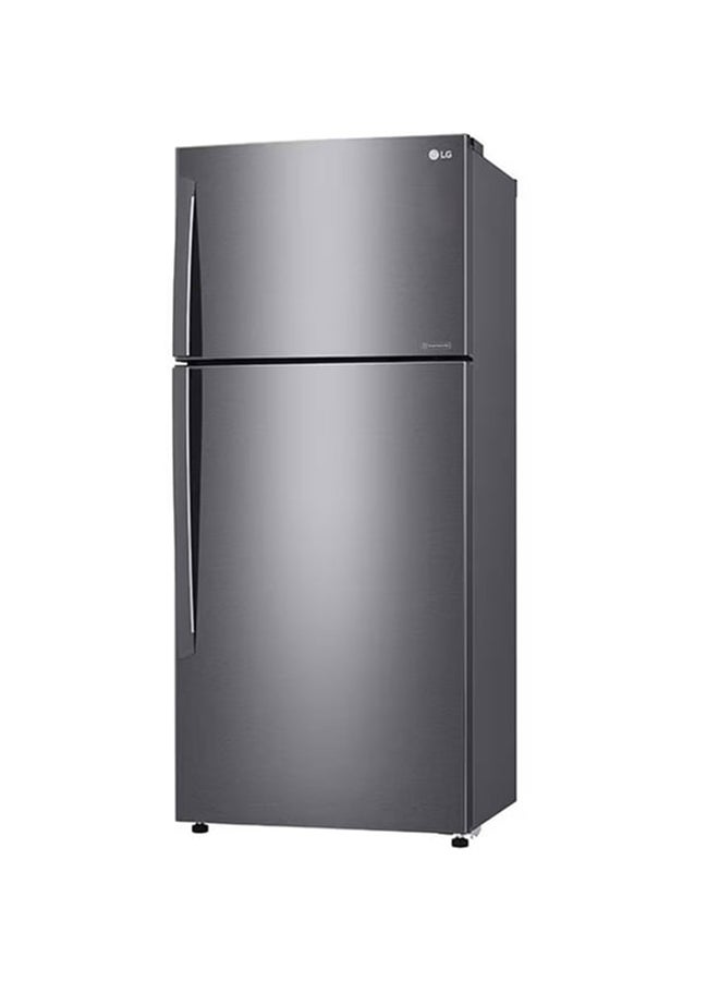 LG 509L Net capacity Double Door Top Mount Refrigerator with Smart Inverter Compressor, DoorCooling, Multi AirFlow, Humidity Controller, Smart Diagnosis LTC752HQCM Dark Graphite - Image 1
