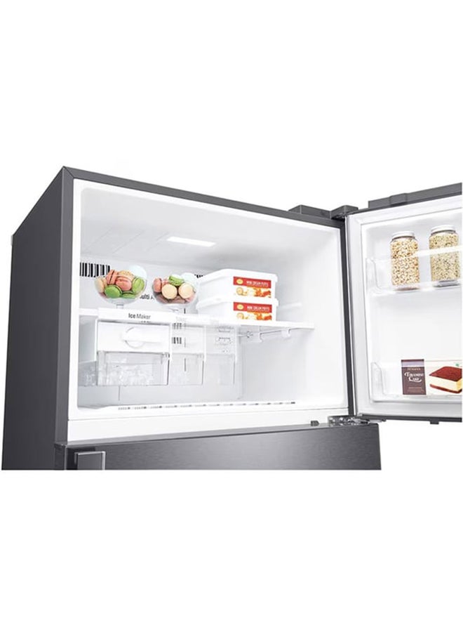 LG 509L Net capacity Double Door Top Mount Refrigerator with Smart Inverter Compressor, DoorCooling, Multi AirFlow, Humidity Controller, Smart Diagnosis LTC752HQCM Dark Graphite - Image 5