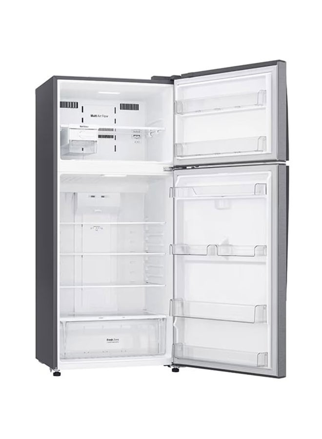 LG 509L Net capacity Double Door Top Mount Refrigerator with Smart Inverter Compressor, DoorCooling, Multi AirFlow, Humidity Controller, Smart Diagnosis LTC752HQCM Dark Graphite - Image 2