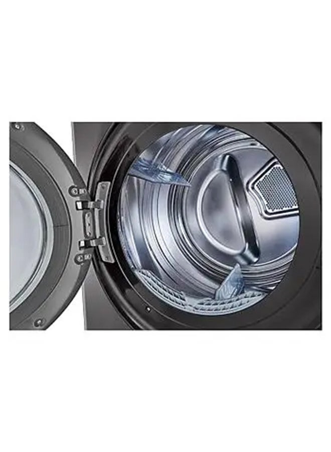 إل جي Wash Tower 19 Kg washer / 16 Kg dryer, 1100 RPM with Smart pairing, TurboWash 360, AI DD, Stainless steel drum Turbo wash, Smart pairing, Thinq wifi W1S1CVK2EHM Black  - Image 4