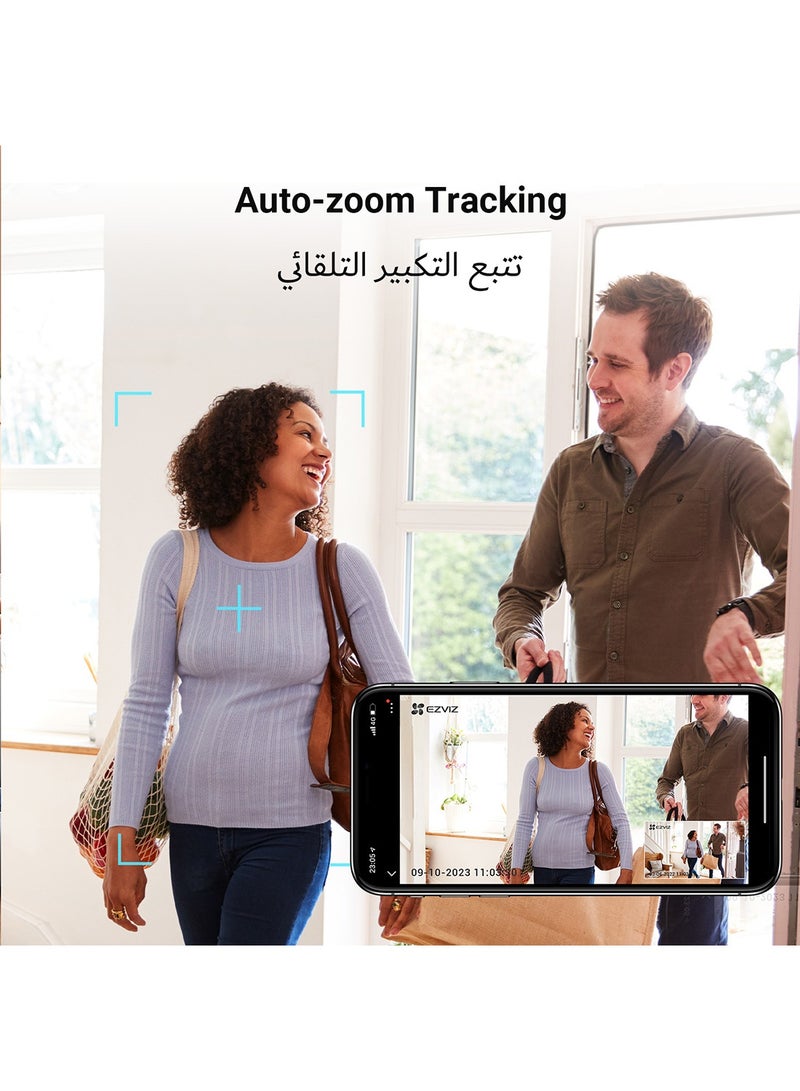 إيزفيز Security Camera CP1 Pro, 4MP CCTV Camera for Home, 360° Indoor Camera, Baby Monitor with Color Night Vision, Human Shape & Loud Noise Detection with Auto-Tracking, Two-Way Audio, Dual-Band Wi-Fi  - Image 5