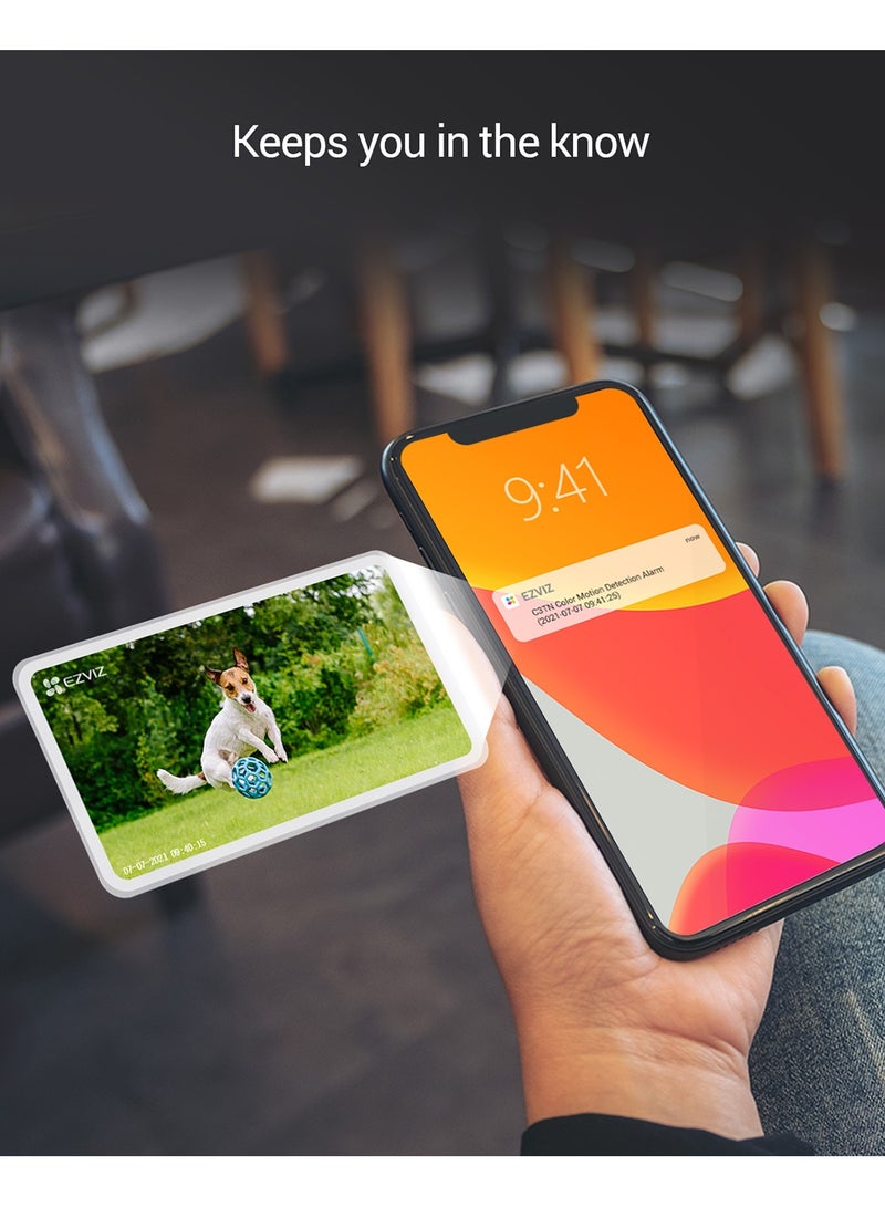 EZVIZ C3TN Color Security Camera, Outdoor Camera, FHD 1080p WiFi Camera with Audio Pick Up, Color Night Vision,Motion Detection,IP67 Weatherproof, Supports MicroSD Card Up to 256 GB - Image 5