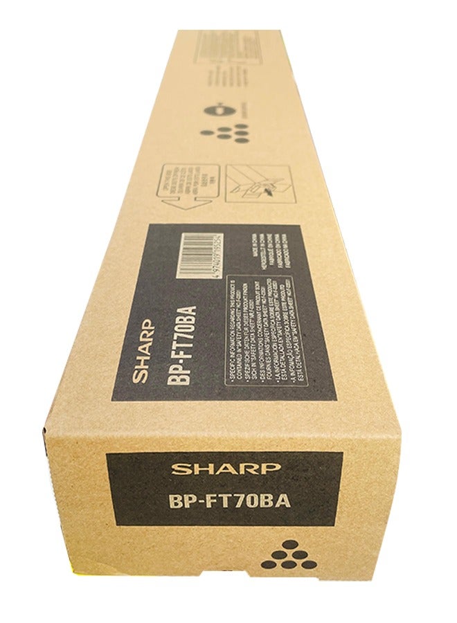 SHARP BP-FT70 Black Toner Cartridge, ~40,000 Pages Yield, For BP-50C31 | BP-FT70BA Black - Image 1