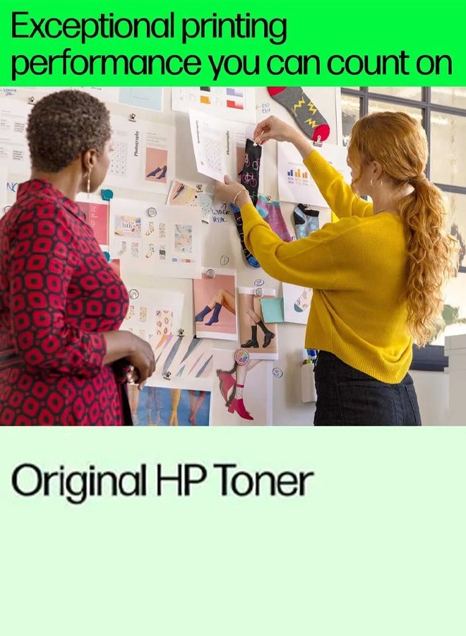 HP 213A Yellow Original LaserJet Toner Cartridge, W2132A. Works with HP LaserJet Enterprise 5700, 5800, 6700, 6701, 6800, 6801 Yellow  - Image 3