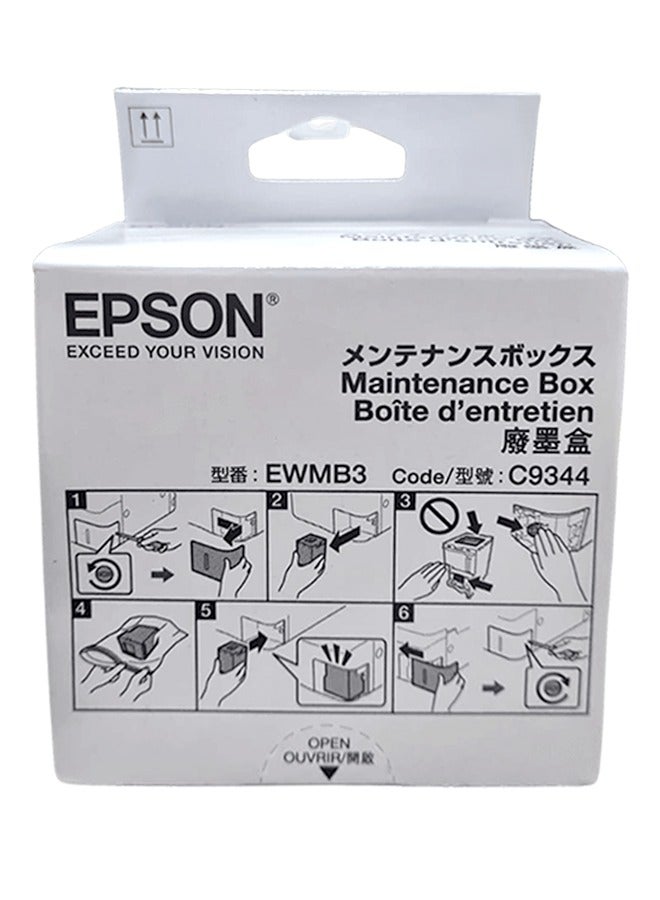 إبسون Original Genuine Epson C9344 Maintenance Box for Epson XP-2100 3100 4100 WF-2830 2850 L3550 L5590 Black  - Image 1