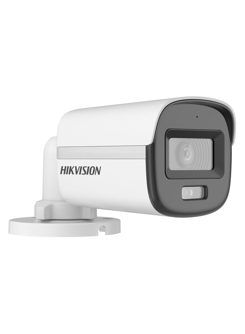 هيك فيجن DS-2CE10KF0T-LPFS ColorVu 3K Turbo HD Mini Bullet Camera | 3K 2960x1665 Resolution | 24/7 Full-Color Night Vision with Smart Hybrid IR & White Light LEDs (20m) | Built-in Microphone | 2.8mm Fixed Lens | IP67 Weatherproof | Switchable TVI/AHD/CVI/CVBS Output | 12V DC Power  - Image 3